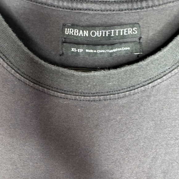 URBAN OUTFITTERS BLACK TIE FRONT SONYA TOP XS - Picture 3 of 4